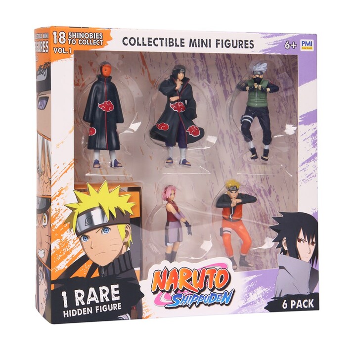 NARUTO SHIPPUDEN FIGURES - 6 PACK DELUXE EDITION VER. TO