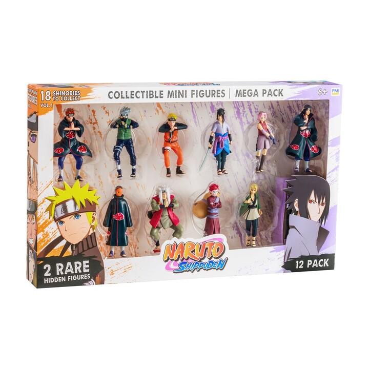 NARUTO SHIPPUDEN FIGURAS - PACOTE COM 12 EDIÇÃO DELUXE VERSÃO TO