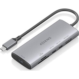 Aisens Docking USB Type-C 1xHDMI 4K/ 1xUSB/ 2xUSB Type-C/ 1xCard Reader/ Grigio