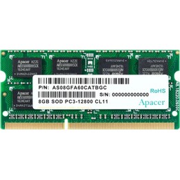 Mémoire RAM Apacer 8 Go DDR3L 1600 MHz 1,35 V CL11 SODIMM