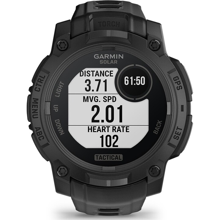 GPS solaire Garmin Instinct 3 45 mm édition tactique - Noir