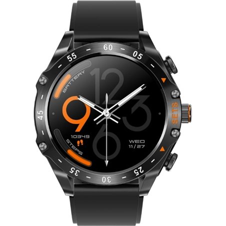 EIGIIS T95C Preto com Correia de Silicone e Auriculares