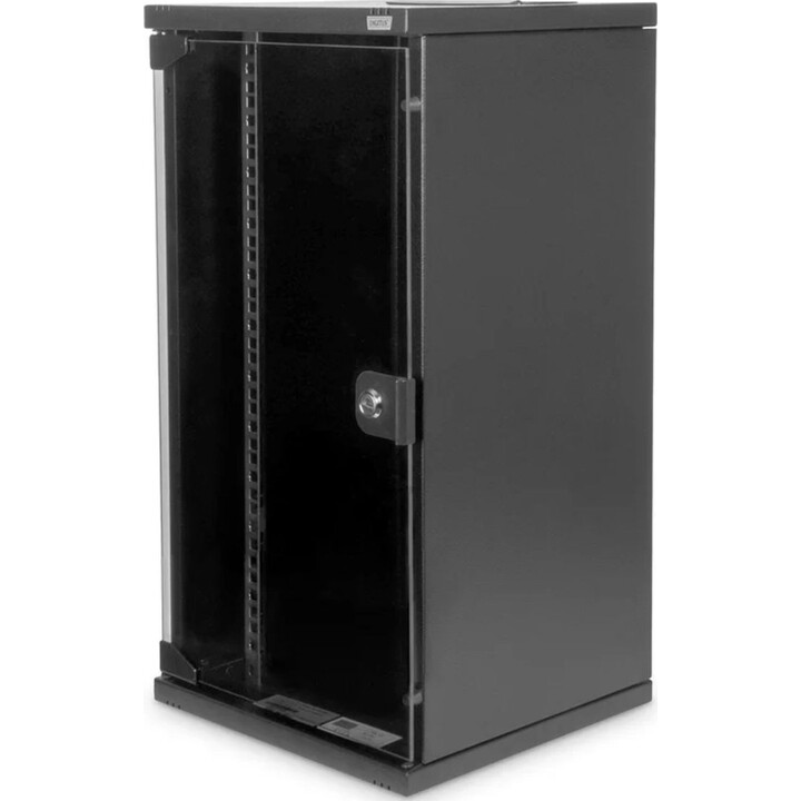 Boîtier mural 12U 254 mm (10") 592 x 312 x 300 mm, noir (RAL 9005)