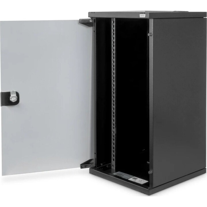 Custodia a muro 12U 254 mm (10") 592x312x300 mm, nero (RAL 9005)