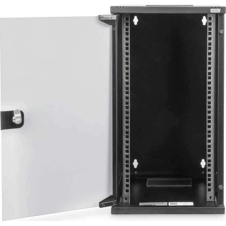 Boîtier mural 12U 254 mm (10") 592 x 312 x 300 mm, noir (RAL 9005)