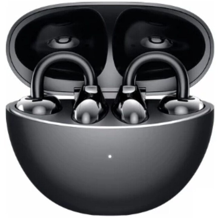 Fones de ouvido Bluetooth Honor Choice com clipe e estojo de carregamento / 7 horas de duração da bateria / Preto
