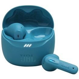 Fones de ouvido Bluetooth JBL Tune Flex 2 com estojo de carregamento / 12 horas de duração da bateria / Azul Turquesa