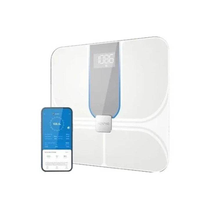 Renpho Elis Aspire C - Smart Wifi Body Scale - Ito - 3aaa - 11x11x1in/28x28x2.5cm - White