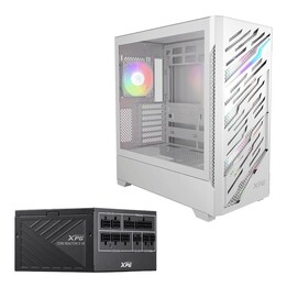 ADATA XPG PC Case Strong Air BTF Midi-Tower Bianco + Alimentatore Core Reactor II VE 850W