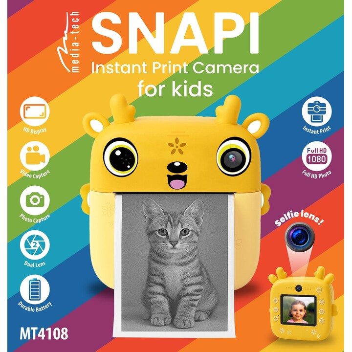 SNAPI MT4108 Kids Digital Camera with Thermal Printer