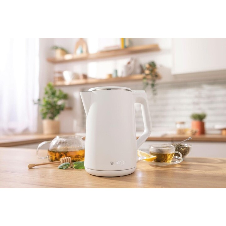 Chaleira elétrica Gorenje K15DWW 1,5 L 2200 W Branca