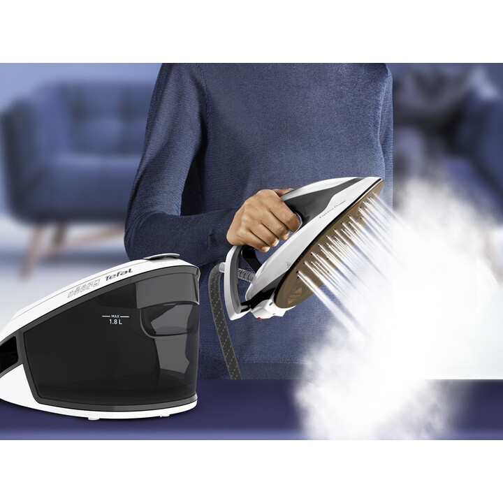 Tefal Express Power SV8130 2800 W 1,8 L Durilium AirGlide Autoclean soleplate Noir, Blanc