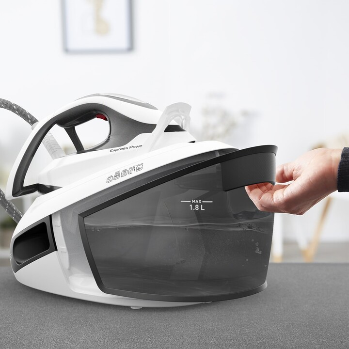 Tefal Express Power SV8130 2800 W 1,8 L Durilium AirGlide Autoclean soleplate Noir, Blanc