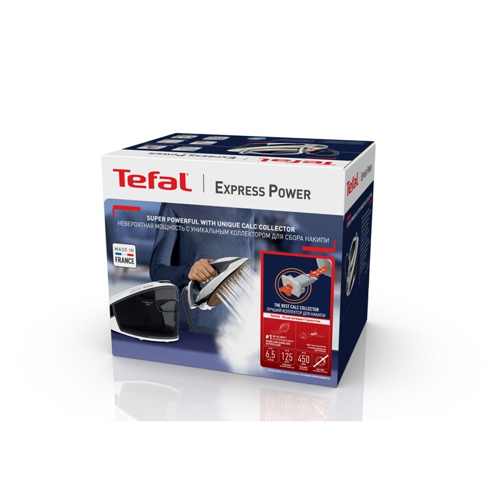 Tefal Express Power SV8130 2800 W 1,8 l Durilium AirGlide Autoclean soleplate Schwarz, Weiß