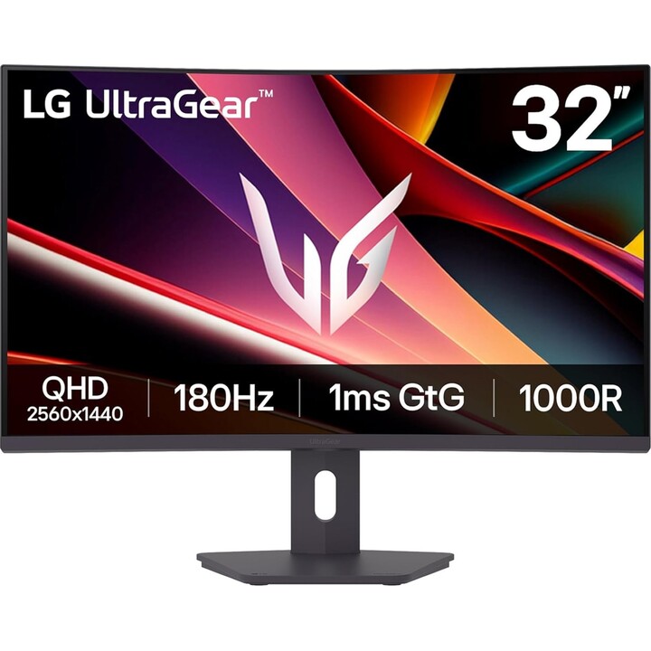 Monitor LCD LG 32" 2560 x 1440 pixel Quad HD Rapporto di aspetto nativo 16:9 LCD Curvo 32G600A-B