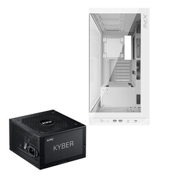 Gabinete ADATA XPG Invader X Midi-Tower sem ventoinha, branco + fonte de alimentação Kyber 750W