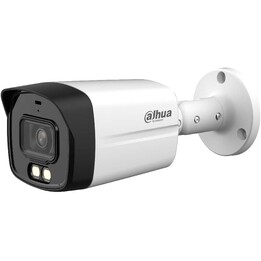 Câmera híbrida Dahua Bullet Lite colorida 4k Wdr com óptica fixa de áudio 2,8 mm