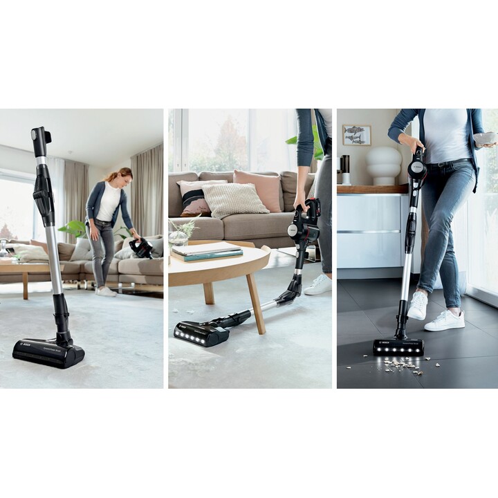 Bosch BCS711PET Aspirateur balai Batterie Sec Sans sac 0,3 L Noir, Rouge 3 Ah