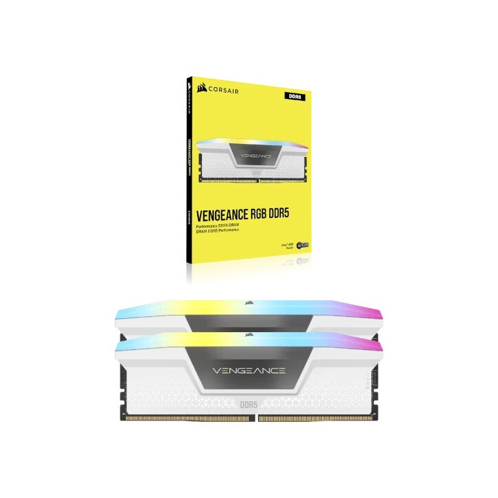 Corsair Vengeance Rgb Cmh32gx5m2x7200c34w Modulo di memoria 32 Gb 2 x 16GB Ddr5 7200 Mt/s