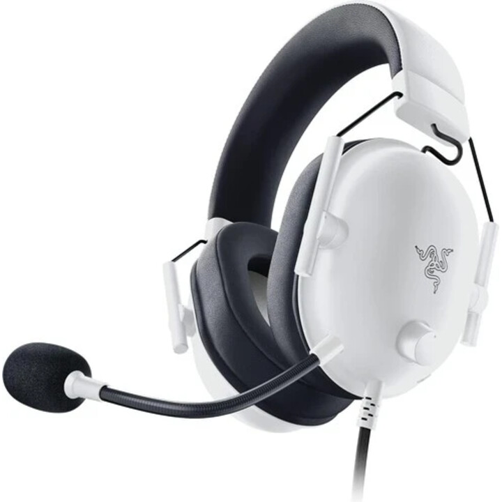 Razer Blackshark V2 X Wired Gaming Headset, Black/White