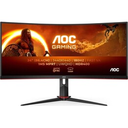 Monitor curvo AOC CU34G2XP/BK 34" LED VA UltraWide QHD 180Hz