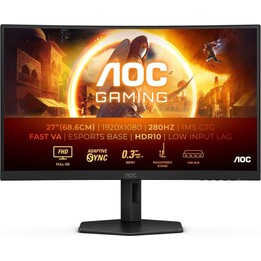 Curved Monitor AOC C27G4ZXU 27" LED Fast VA FullHD 280Hz Adjustable Height Adaptive Sync