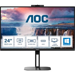AOC 24V5CW - Monitor FHD de 24 polegadas, 75 Hz, IPS, conectividade USB-C, Windows Hello WebCam