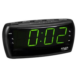 Adler AD 1121 Radio portable Horloge Analogique et numérique Noir