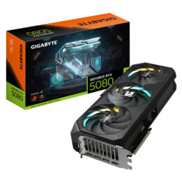 Gigabyte GeForce RTX 5080 Gaming 16G Grafikkarte – 16GB GDDR7, 256 Bit, PCIe 5.0, 2617 MHz Kerntakt, 3 x DisplayPort, 1 x HDMI,