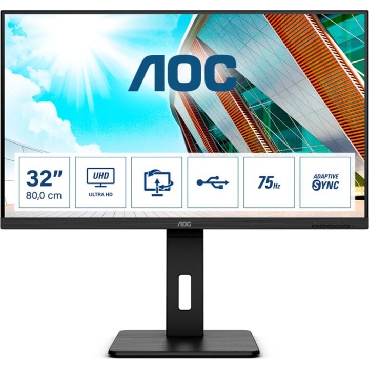 Monitor AOC U32P2 31.5" LED UltraHD 4K