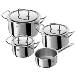 Set mit 4 Zwilling Twin Classic Polished Pots