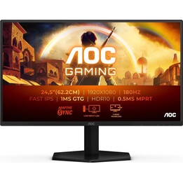 AOC 25G42E Gaming Monitor 25" FHD, 180 Hz, Fast IPS, 1 ms GtG, HDR10, Adaptive Sync., black