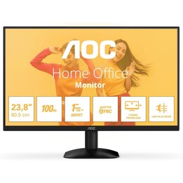 Monitor AOC 24B35HM2 24" FHD, WLED, 100 Hz, VA, 1 ms MPRT, Sincronização Adaptável, Luz Azul