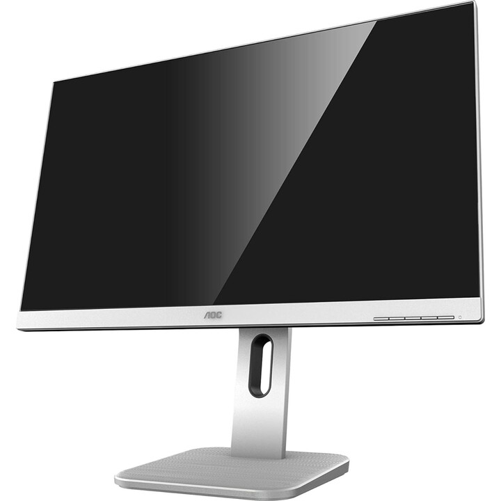 AOC 24P1/GR 24-Zoll-FHD-Monitor, 60 Hz, IPS, 5 ms GtG, höhenverstellbar, Lautsprecher, Grau
