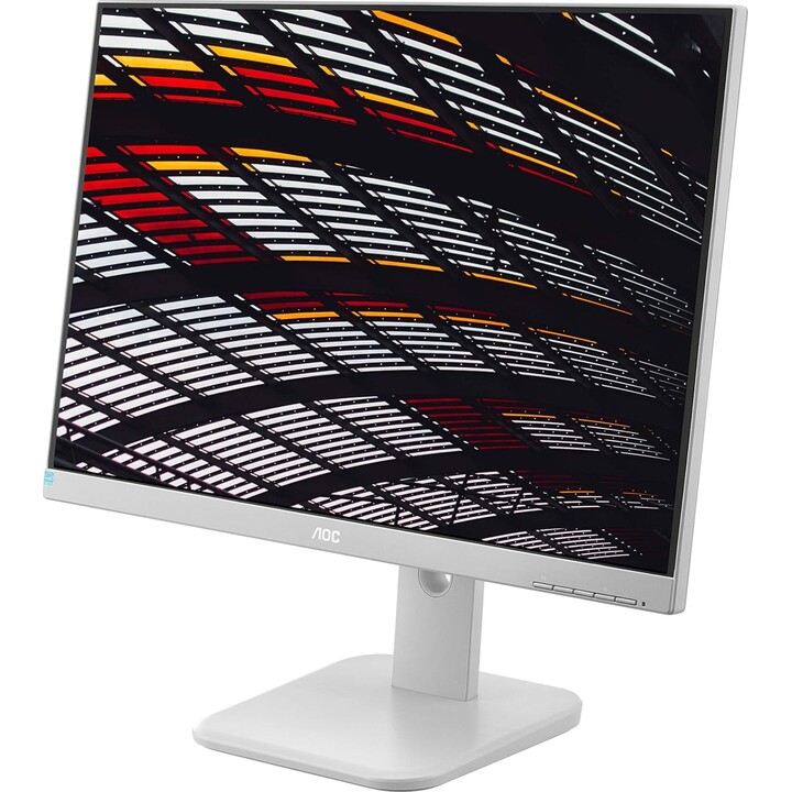 Monitor FHD AOC 24P1/GR da 24 pollici, 60 Hz, IPS, 5 ms GtG, altezza regolabile, altoparlanti, grigio
