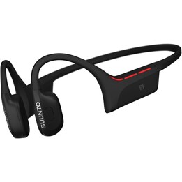 SUUNTO Wing 2 Cuffie Bluetooth a orecchio aperto, conduzione ossea, IP66, luci di sicurezza intelligenti, autonomia 12H, nero