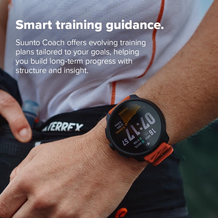 SUUNTO Race 2 GPS Sport Watch, écran tactile AMOLED de 1,5 pouce, design plus élégant et plus léger, 115+ modes sport, noir tita