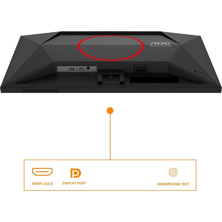AOC Gaming 24G4HRE - 24" Full HD Monitor, 200 Hz, 1 ms, S-Sync compensation, HDR10 1920x1080