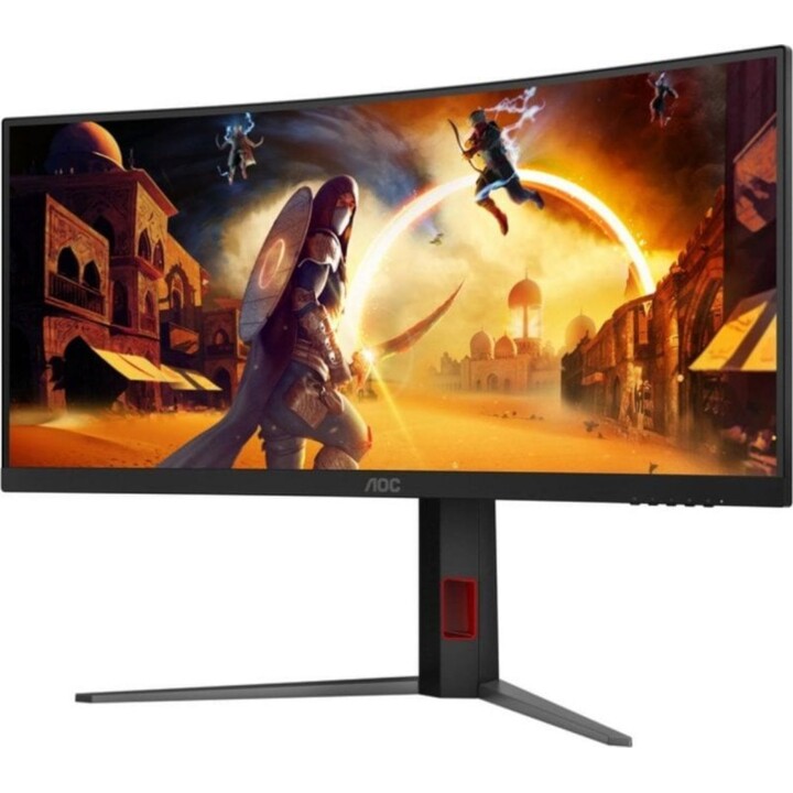 AOC Monitor CU34G4 34" Curved WQHD 3440x1440 180Hz HDR10 Fast VA 1ms Black