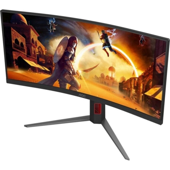 AOC Monitor CU34G4 34" Curved WQHD 3440x1440 180Hz HDR10 Fast VA 1ms Black