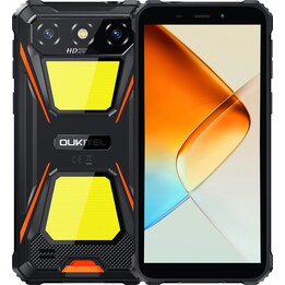 Oukitel G5, 4+12GB RAM, 256GB/TF 1TB, 900LM Dual Camping Light, 6 Display, 6300mAh, 13MP, Dual SIM, Orange