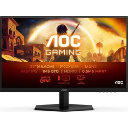 AOC 27G42E Monitor Gaming 27" FHD, 180 Hz, Fast IPS, 1 ms GtG, HDR10, Adaptive Sync.