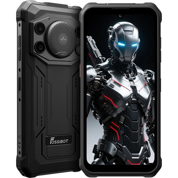 Fossibot F110 Pro 5G, 8 Go 128 Go, 6,745 HD+ LCD IPS, 11 000 mAh, noir