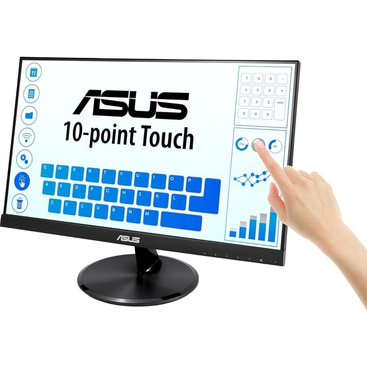Monitor touch ASUS VT229H da 21,5 pollici 1080P IPS Eye Care a 10 punti con HDMI