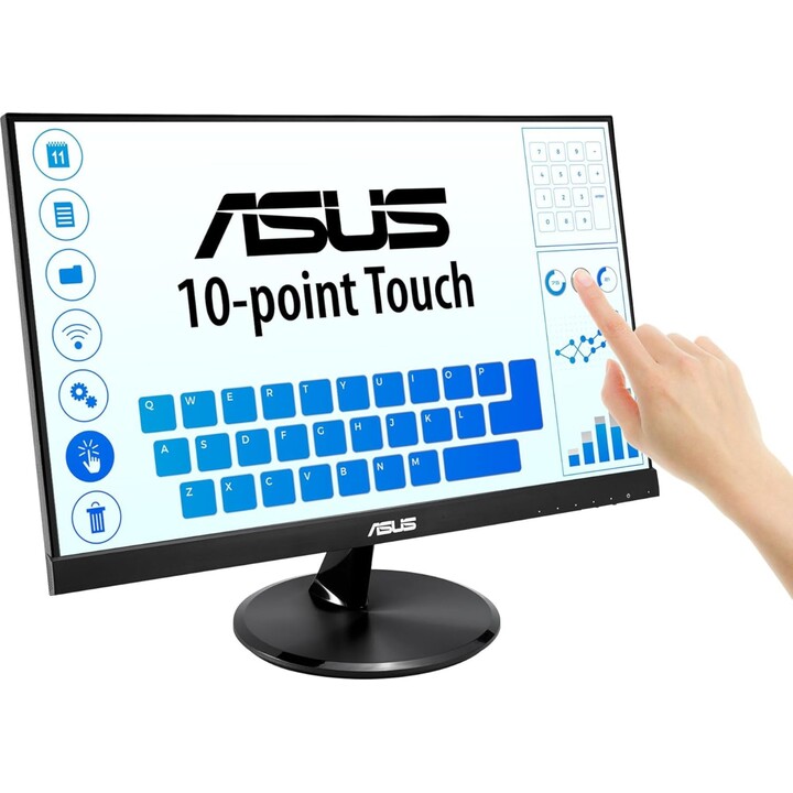Monitor touch ASUS VT229H da 21,5 pollici 1080P IPS Eye Care a 10 punti con HDMI