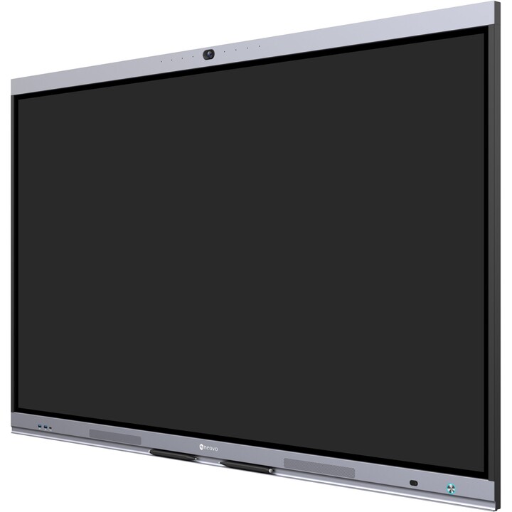 AG Neovo Quadro branco inteligente de 75 polegadas com câmara e microfone, quadro branco interativo