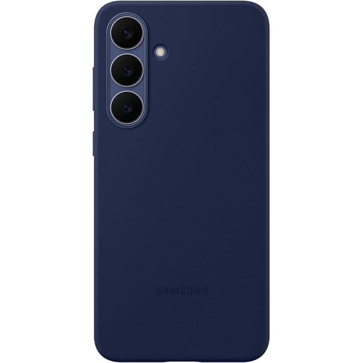 Samsung Soft Silicone Case for Galaxy S25 FE, Dark Blue