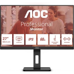 AOC 27E4CV Monitor 27 FHD, 120Hz, 4 ms GtG, Adaptive Sync, Black