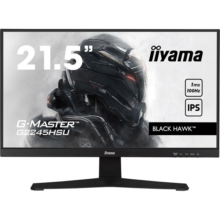 iiyama G-Master G2245HSU-B2 - Monitor Gaming HD de 21,5 Pulgadas, 100Hz, IPS FreeSync, Full HD, Negro