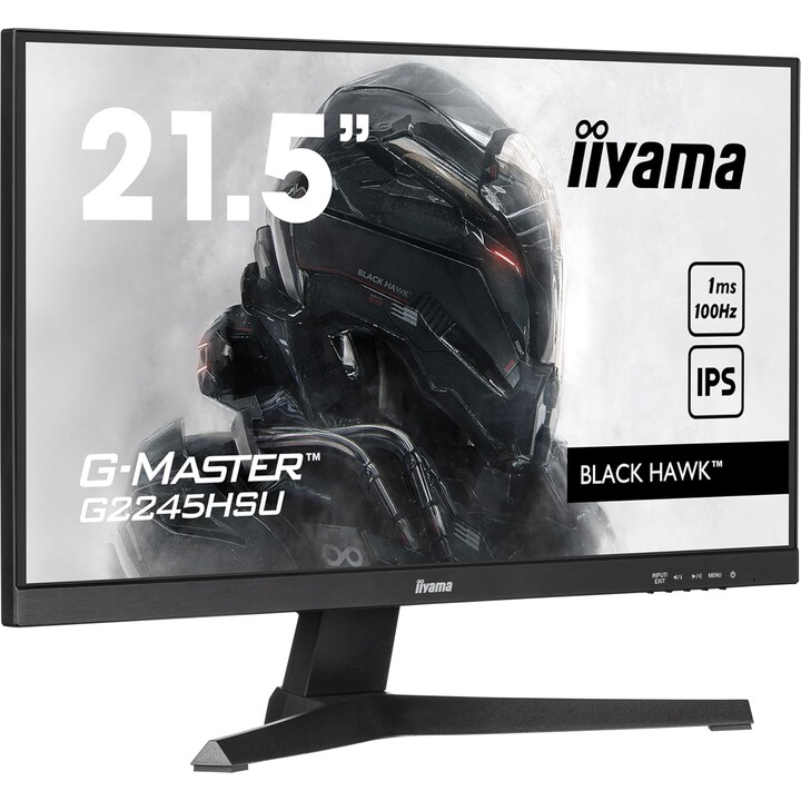 iiyama G-Master G2245HSU-B2 - Monitor Gaming HD de 21,5 Pulgadas, 100Hz, IPS FreeSync, Full HD, Negro